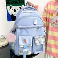 Slatki školski ruksak sa privjeskom i značkom kawaii