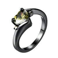 Prstenovi za žene vole ljubav srca u obliku srca šareni cirkon nakit