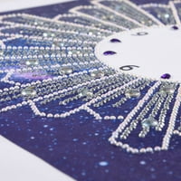 5D Posebni dijamantni oblikovani zidni sat DIY Slikarstvo Diamond Cross Stitc