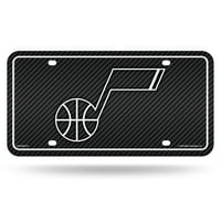 UTAH NBA JAZZ Carbon Fiber Dizajn metalne registarske ploče Auto oznaka