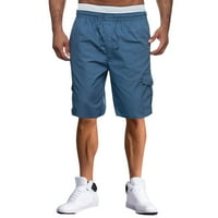 Bacock muške kratke hlače za muškarce muški ljetni ravni čvrsti teretni šorc pantske šorc hlače hlače