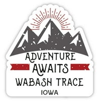 Wabash Trace Iowa Suvenir Magnet Avantura čeka dizajn