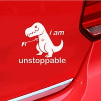Walbest univerzalni automobil Auto vozila Prozor za tijelo Smiješno pisma Dinosaur Reflection Decor