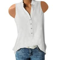 Zakon sada! Himeway majice za žene Trendi ljetni ženski tiskani bez rukava bez rukava dole Ležerna majica