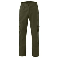 qucoqpe lagane teretne hlače za muškarce višestruki džepovi na otvorenom planinarske hlače, casual plus