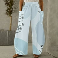 Gacuwne pantalone za žene Ležerne ljetne hlače opuštene fit duge hlače salonske pantalone Duks Ležerne