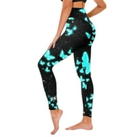 Ženske ispis joge hlače Tummy Control plijen gamaše mršave hlače za jogu trčanje pilates teretane