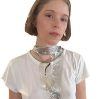 Ogrlica s šalom Jednostavna modna seksi dugačak aluminijski metal lično kreativni poklon šal ogrlica za žene