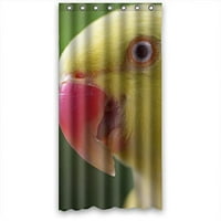 Mohome Yellow Parrot slatka ptica lijepa tuš zavjesa vodootporna poliesterska tkanina za tuširanje