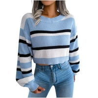 Tdoqot džempe za žene - pletene poklone za žene tiskane pulover pop pop Crew Božić i zahvalnosti Novi