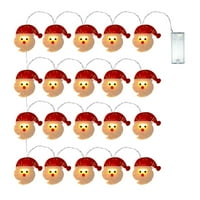 Božićni santa Claus bakreni žičani svjetiljki Naslojni ukras Božićne žice