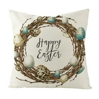 Uskršnji jastuk prekriva Uskršnje ukrase za Spring Farmhouse Jastuci od zečica Cvjetni uskršnji dekor
