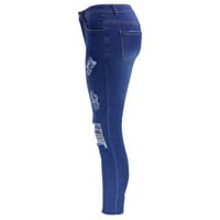 Žene Jeans High Squik Sthears Jeans Olovke Hlače Leisure Moderne pantalone