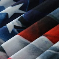 Dabuliu Žene 4. jula Tenk Termperi Vrhunska fit američke zastave Modna Crewneck vrhova bez rukava patriotske