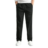 Muška modna casual labava pamučna Plus džepni džep čipke ukupne hlače sa frenulumom
