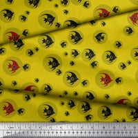 Soimoi žuta pamučna pamučna tkanina riba okeana otisnuta plovska tkanina sa dvorištem široko