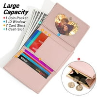 Novčani kožni novčanici velikog kapaciteta RFID kože sa patentnim zatvaračem za žene dame, slatka mala kožna džepna torbica
