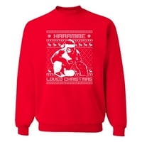 Xtrafly Odjeća ujedinjača Harambe voljeli božićni ružni božićni džemper gorila životinjska smiješna