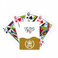 Svinjska hrana sorte Art Deco Fashion Royal Flush Poker igračka karta