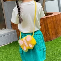 Umfun Kids Girls Fashion Slatko crtani šljokice Butterfly ramena Crossbody lančana torba Dječja kovanica