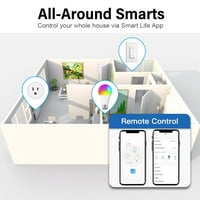 ALEXTONG MINI SMART utikač, Wi-Fi Outlet utičnica Rad sa Alexa i Google Home, daljinski upravljač aplikacije,