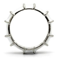 Dizajn nakita Luxe Ženski bijeli prsten od nehrđajućeg čelika - veličine