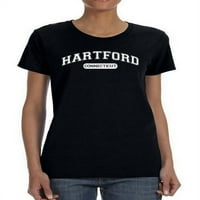 Hartford Connecticut Women majica, ženski medij