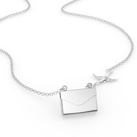 Ogrlica za zaključavanje retro dizajna retro dizajna jezera Ovid u srebrnom kovertu Neonblond
