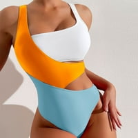 Ženski plivanje visokog struka V izrez Curvy kupaći kostimi Trgovinski upravljač One-komad odijelo Sky