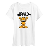 Garfield - Ugodan dan - Ženska grafička majica kratkih rukava