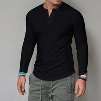 Polo košulje za muškarce dugu kolor okrugle pulover pulover izrez Casual Thirs bluza