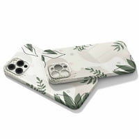 Green Leaf futrola Kompatibilan je s iPhone Pro max, estetskom umjetničkom dizajnu Zaštitna futrola