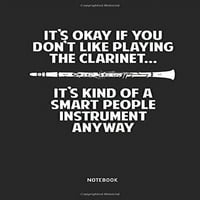 Klarinet - Notebook: Oblikovani časopis za notebook na Clarinet. Great klarinet dodaci Novost poklon