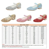 Kesitin Girls Prozračne casual okrugle cipele za cipele za djecu Dječji baleti Komforne kožne kopče