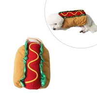 Funny kućni ljubimac mačja odjeća za Halloween Božićne oblačenje Cosplay Hot Dog - Veličina XXS