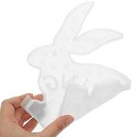 Set Easter Bunny oblikovan kalup silikonski desktop Ornament DIY ručni ručni kalup sa štandom sa postoljem