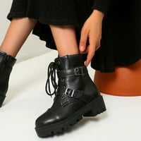 Dame Casual Comfort Boots Cipele Modne Up Boots Buckle Zimske ženske cipele čizme Ženske kratke kože