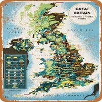 Metalni znak - Velika Britanija - Vintage Rusty Look