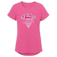 Djevojke Mladi Pink New Orleans Saints Playtime Dolman majica