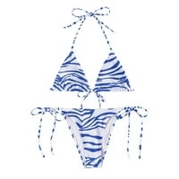 Daznicone žene dvije setove bandeau zavoj bikini set push-up brazilski kupaći kostimi za kupaće kupaći