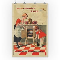 Cuisiniere a Gaz Vintage poster Francuska C