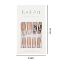 Roomhouse Postavite pune lažnih noktiju Nail Art oprema odvojive noseće francuske lažne nokte Manikire