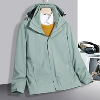 Meetotime Ženski kaputi s kišnim kaputima sa kapuljačnim vodootpornim dugim rukavima vjetrovske jakne