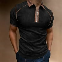 Corashan vrhovi za muškarce, muške košulje kratkih rukava Golf Majica Solid Color kontrast na otvorenom