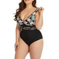 Ženska kupaći kupaći kostimi Bikini odijela Vintage Hot Spring Plus size Ležerne prilike Ležerne prilike
