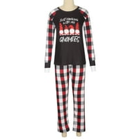 Ozmmyan Usklađivanje božićnih obiteljskih pidžama, božićne jelene Print Sleep Wounding PJS Podešavanje