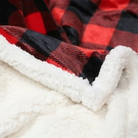 Lumberjack Plaid Plish Fur Sherpa Borrego Fleece baca