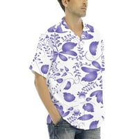Košulje za muškarce muške havajske majice kratki rukav casual gumb dolje na plaži cvijeću košulju