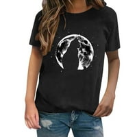 Žene Ljetne vrhove Žene Modni novi dizajn Mačja majica Majica kratkih rukava Okrugli izrez T-majica