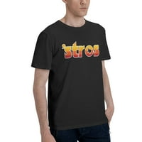 Astro nadahnuta od muške majice s kratkim rukavima Crna XX-velika majica